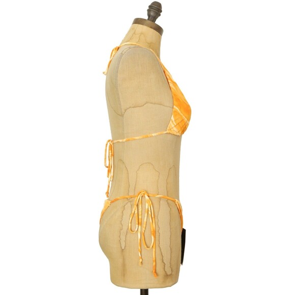 Naked Wardrobe Swim Dreamsicle String Bikini Swimsuit Sz S NW- W073 NWT B92 - Picture 3 of 5